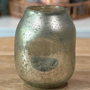 Anthropologie Dimpled Mercury Glass Vase, Small